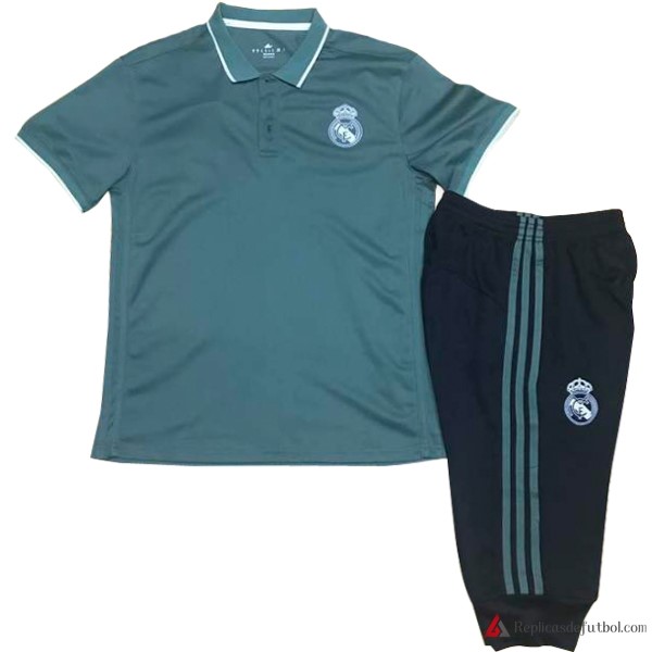 Polo Real Madrid Conjunto Completo 2017-2018 Verde